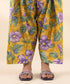 Unstitched Women's Yellow Lawn Embroidered Shirt Trousers